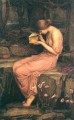 Psyché ouvrant la boîte d’or grec John William Waterhouse